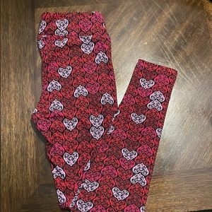 New Lularoe Valentine Leggings OS